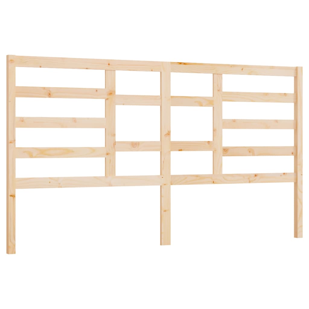 Bed Headboard 186 cm Solid Wood Pine