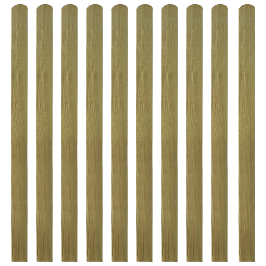 20 pcs Impregnated Fence Slats Wood 140 cm