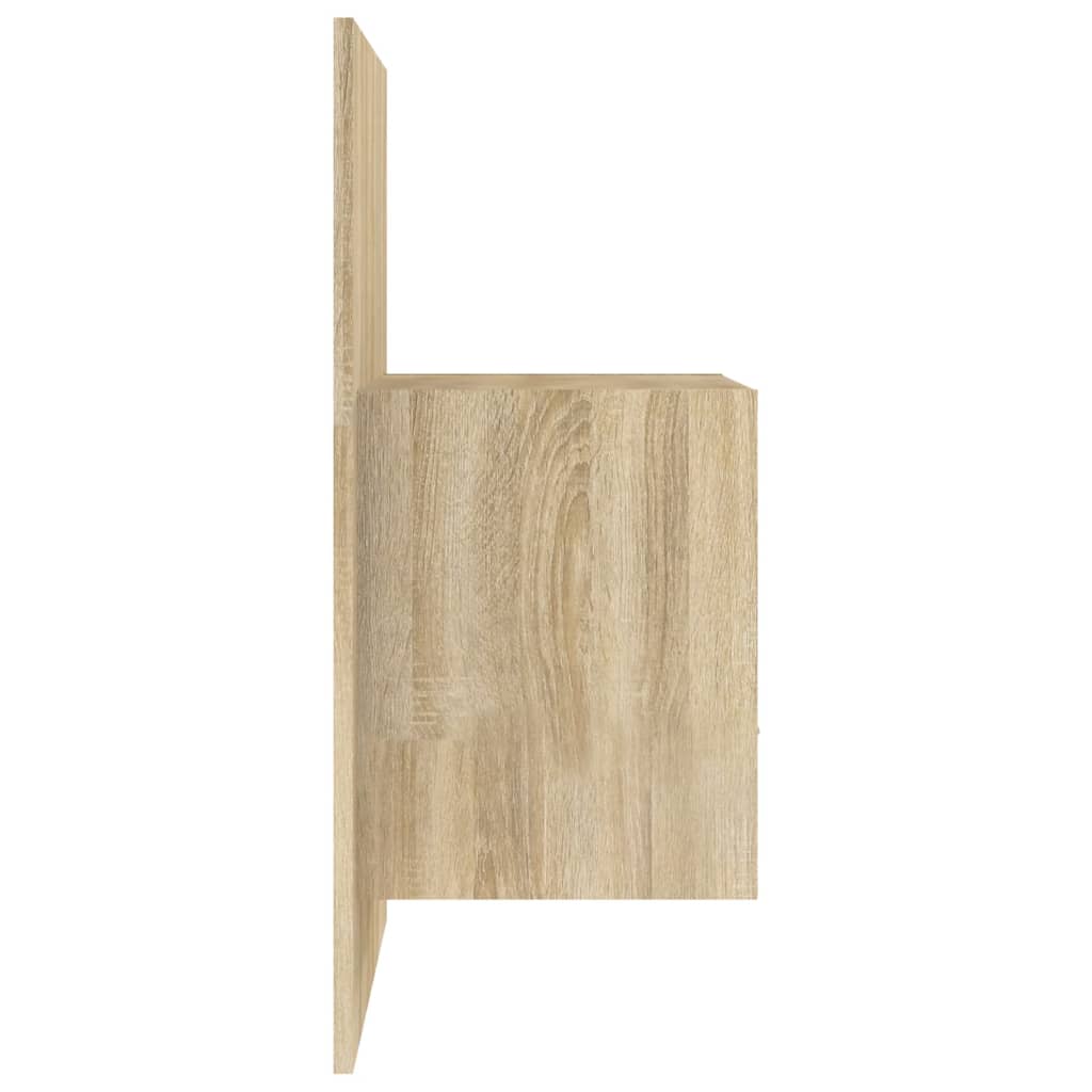 Wall-mounted Bedside Cabinet Sonoma Oak