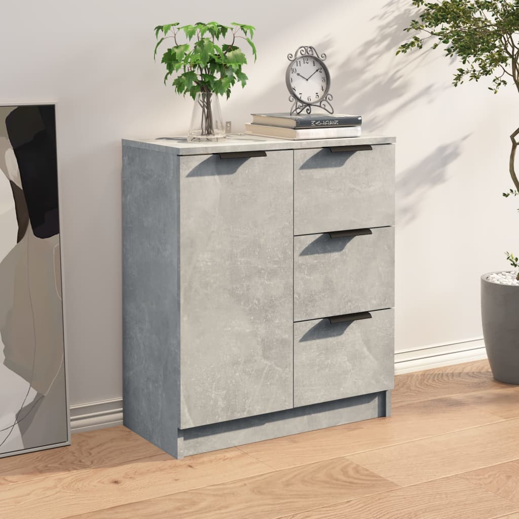Sideboard Concrete Grey 60x30x70 cm Engineered Wood