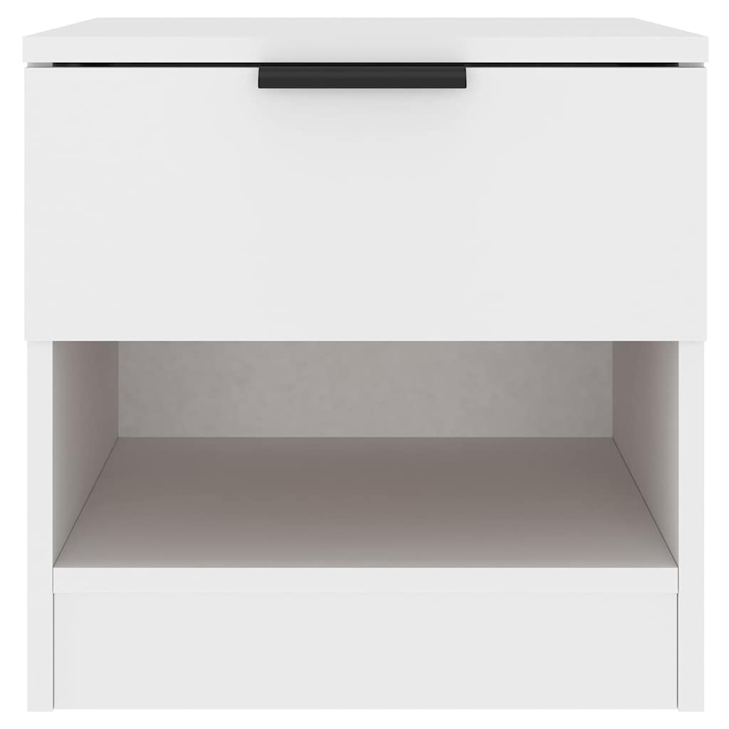 Bedside Cabinets 2 pcs White Engineered Wood