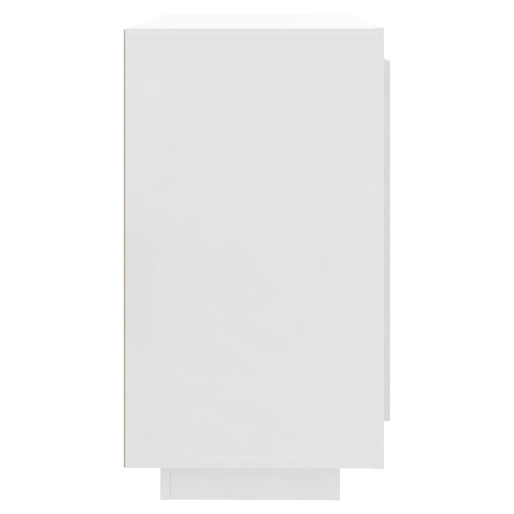 Sideboard High Gloss White 80x40x75 cm Engineered Wood