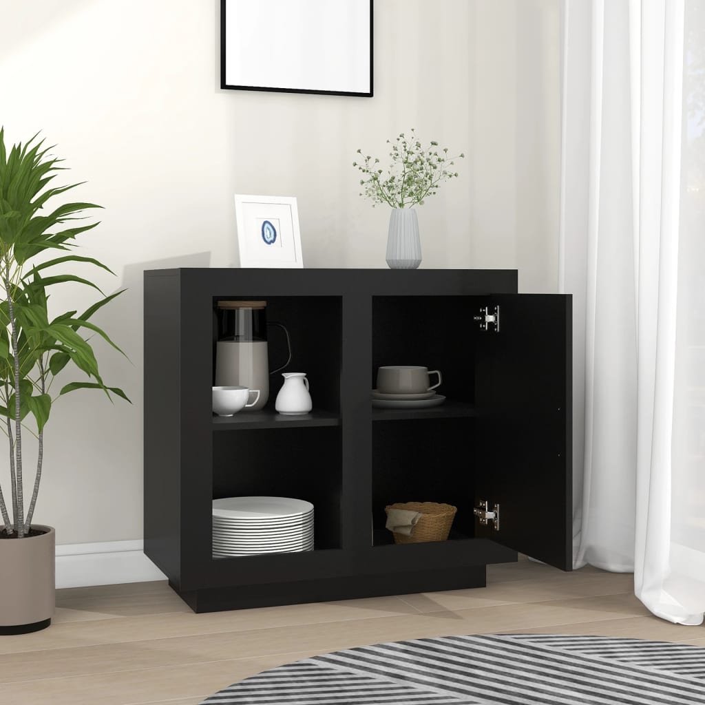 Sideboard Black 80x40x75 cm