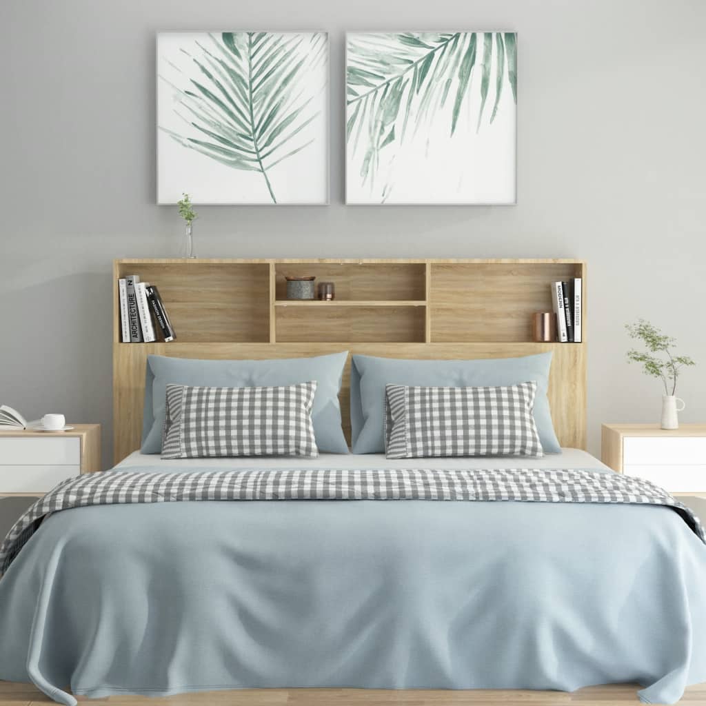 Headboard Cabinet Sonoma Oak 160 cm