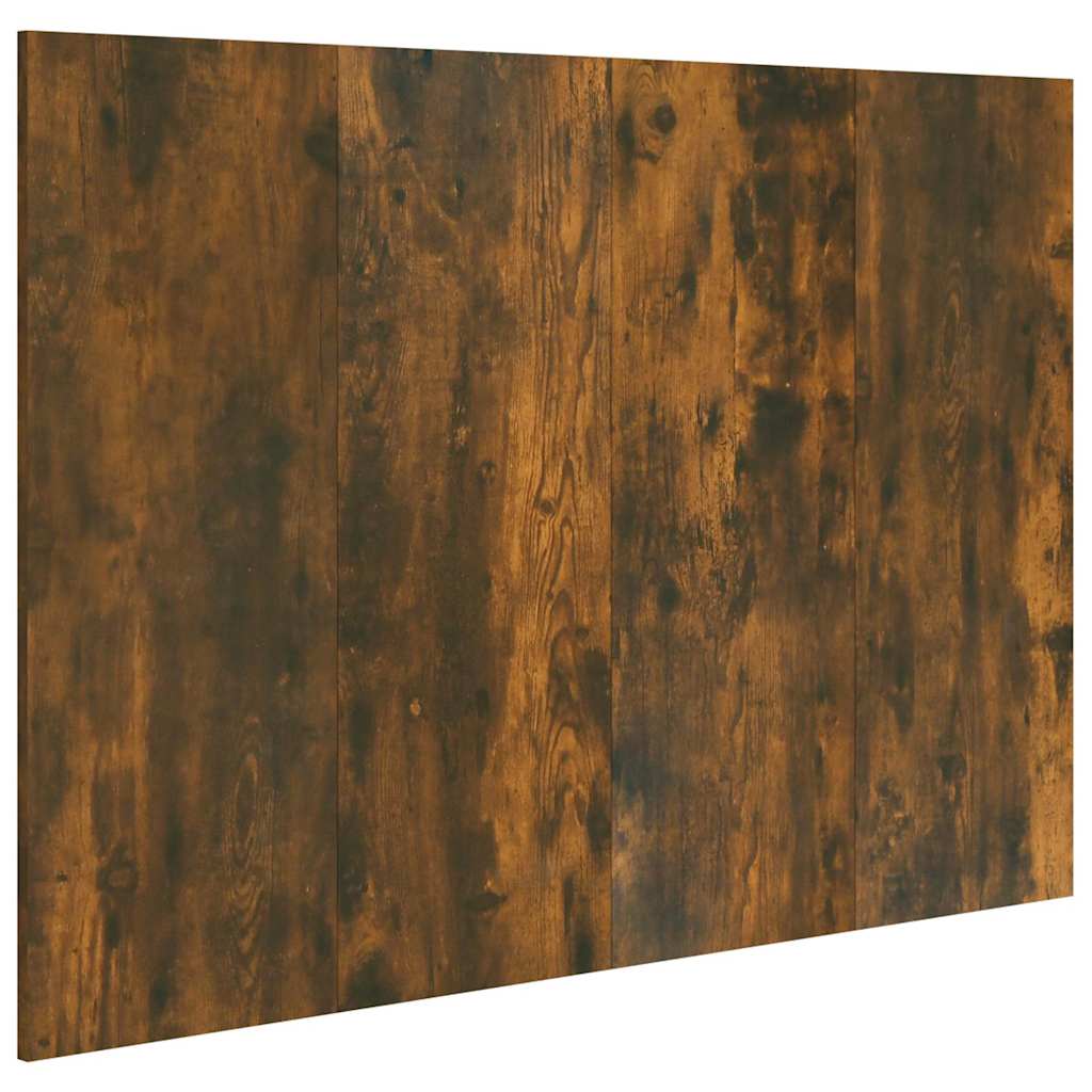 Bed Headboard Smoked Oak 120x1,5x80 cm Engineered Wood