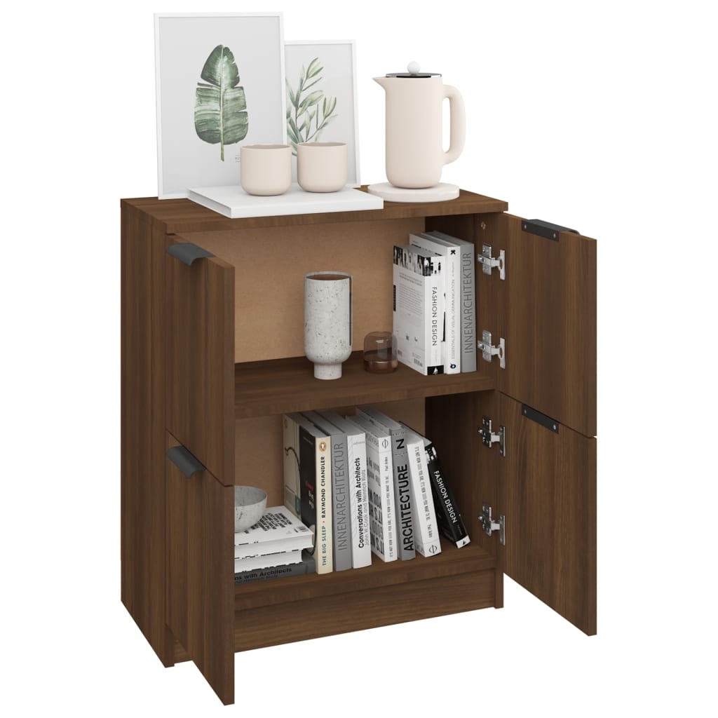Sideboard Brown Oak 60x30x70 cm Engineered Wood