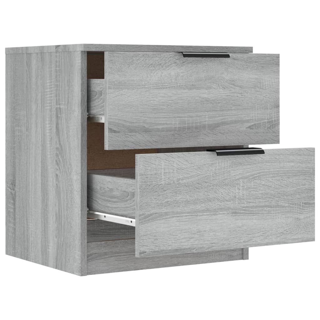 Bedside Cabinet Grey Sonoma Engineered Wood