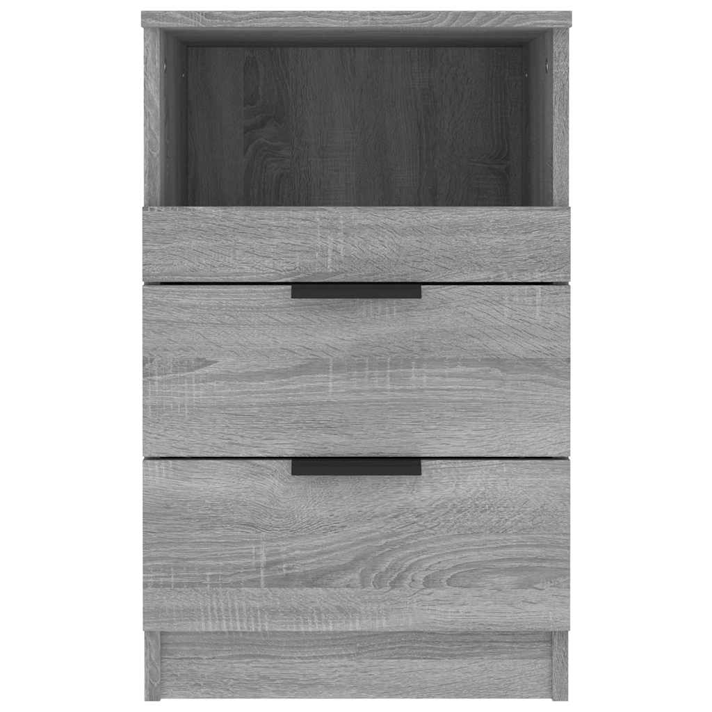 Bedside Cabinets 2 pcs Grey Sonoma Engineered Wood
