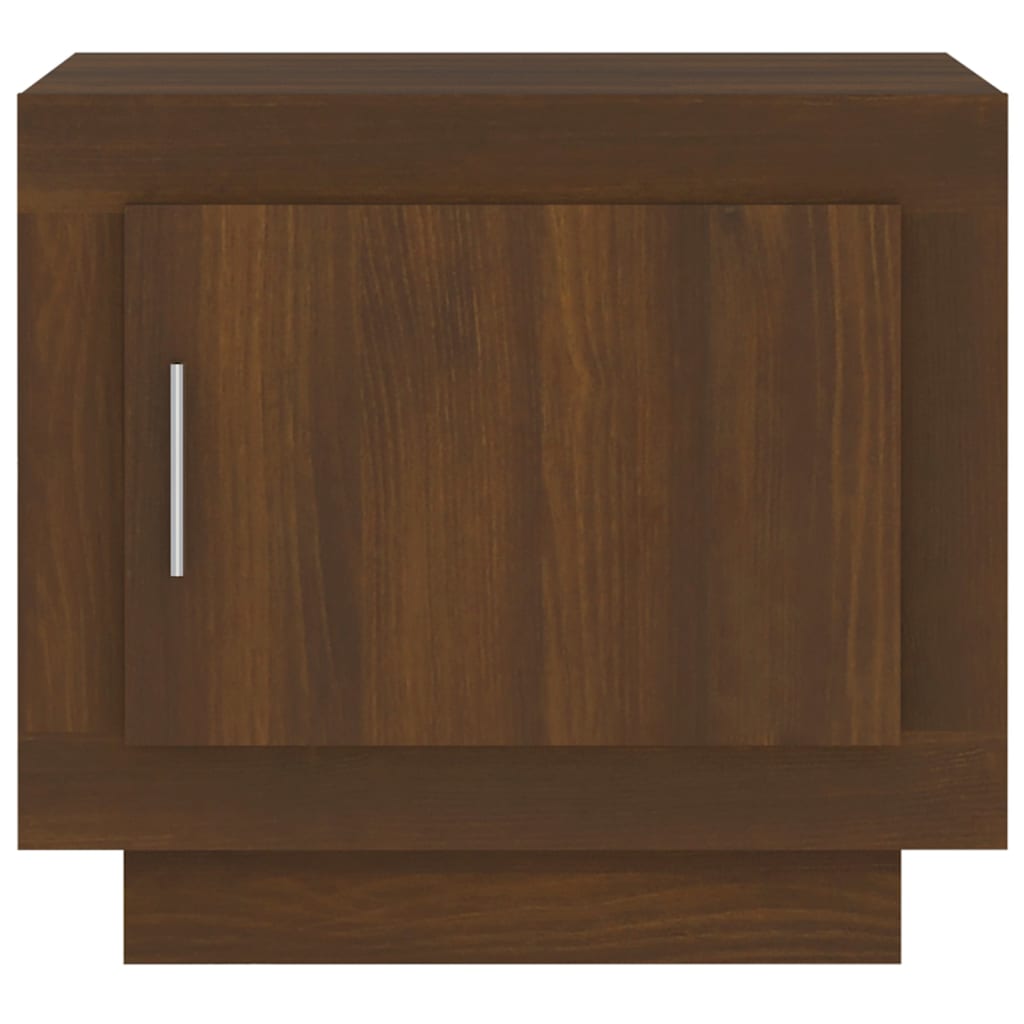 Coffee Table Brown Oak 51x50x45 cm Engineered Wood