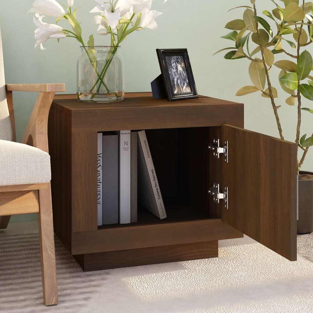 Coffee Table Brown Oak 51x50x45 cm Engineered Wood