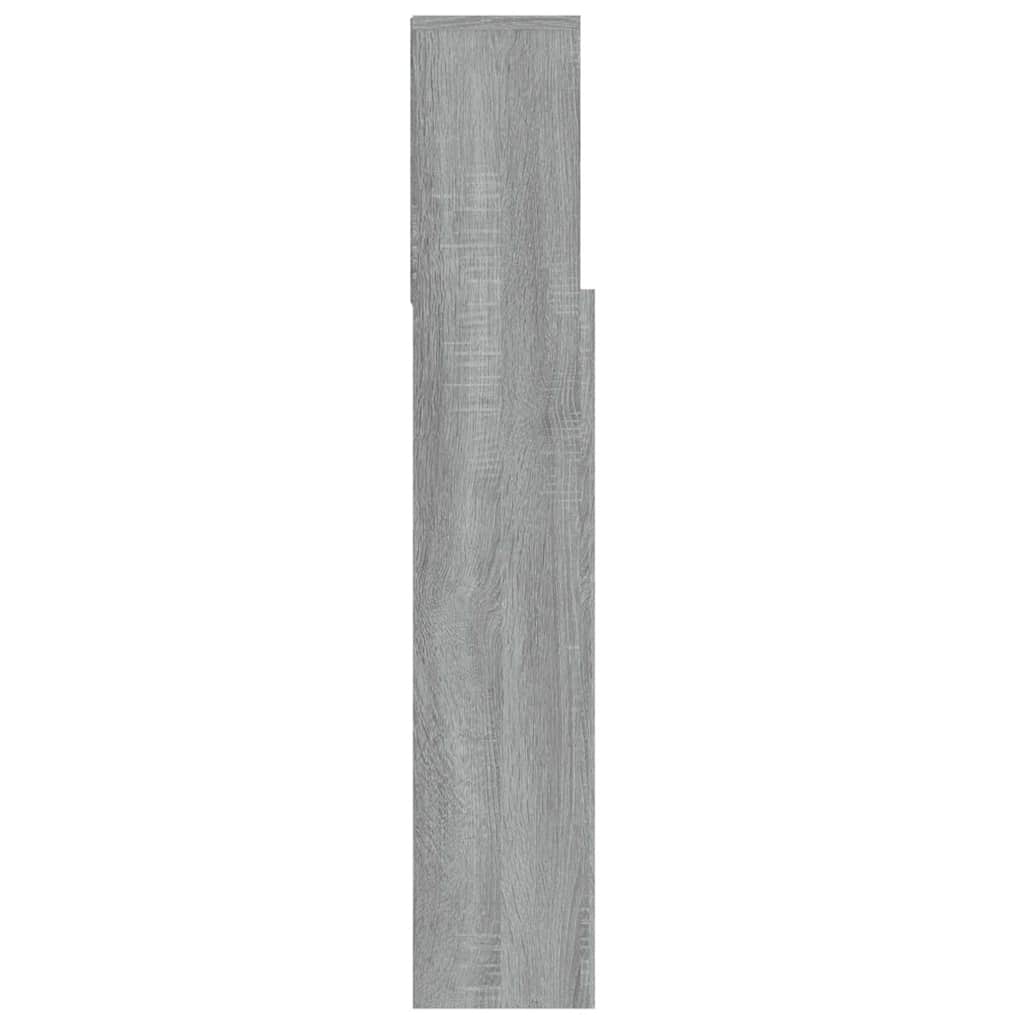 Headboard Cabinet Grey Sonoma 100 cm