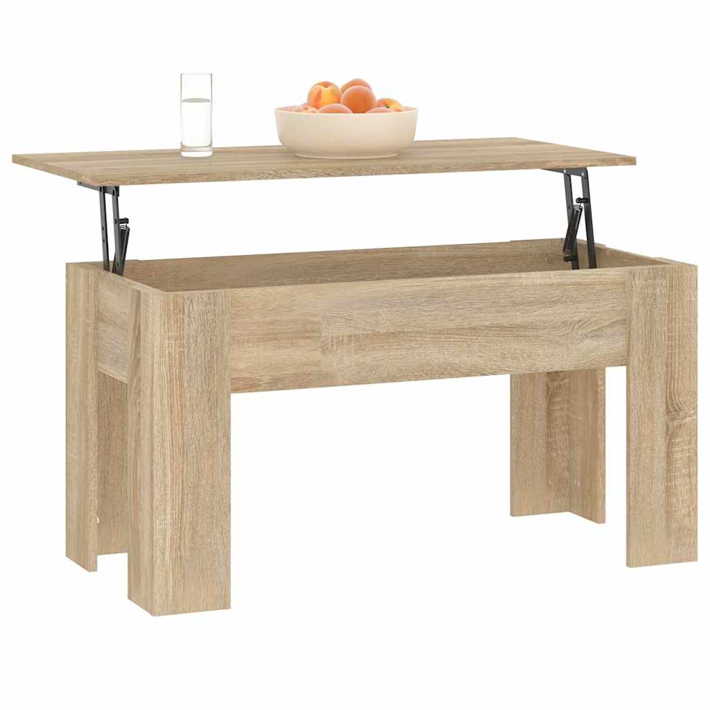 Coffee Table Sonoma Oak 101x49x52 cm Engineered Wood