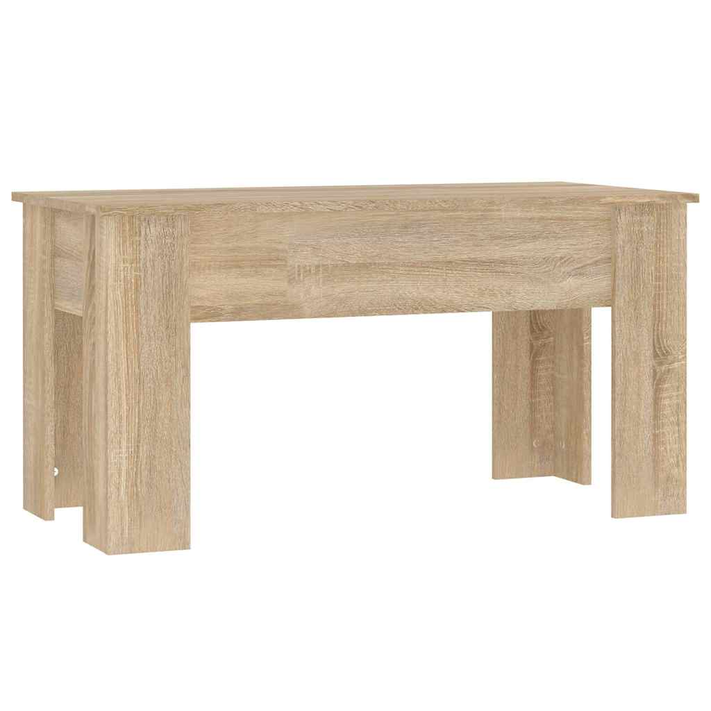 Coffee Table Sonoma Oak 101x49x52 cm Engineered Wood