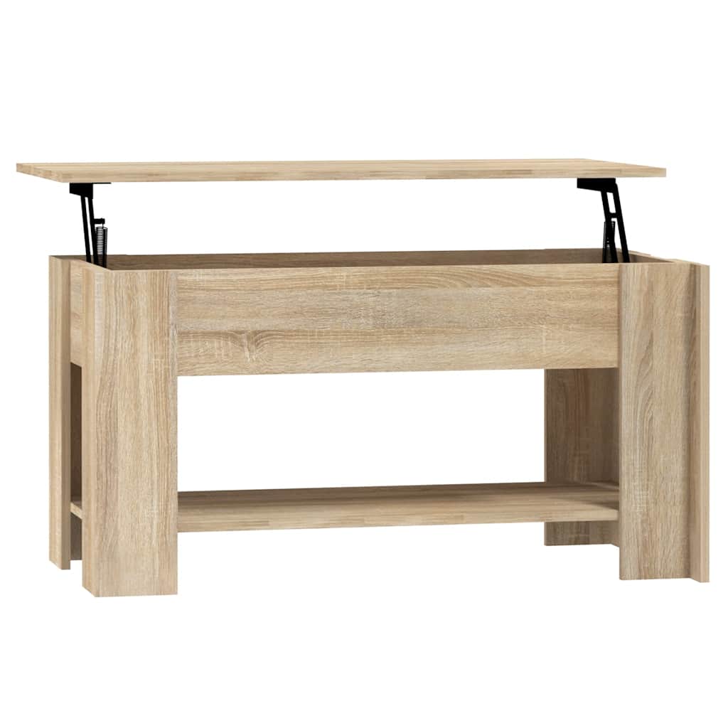 Coffee Table Sonoma Oak 101x49x52 cm Engineered Wood