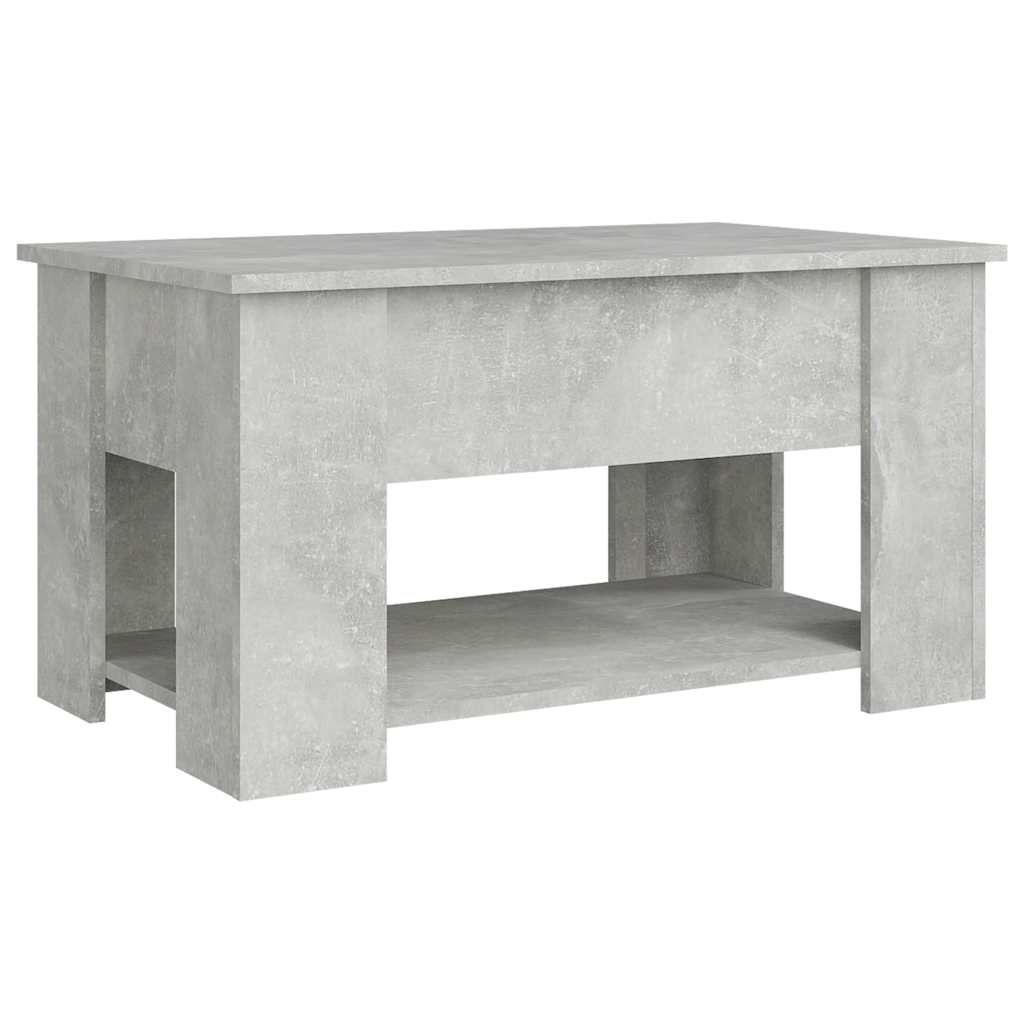 Coffee Table Concrete Grey 79x49x41 cm Engineered Wood