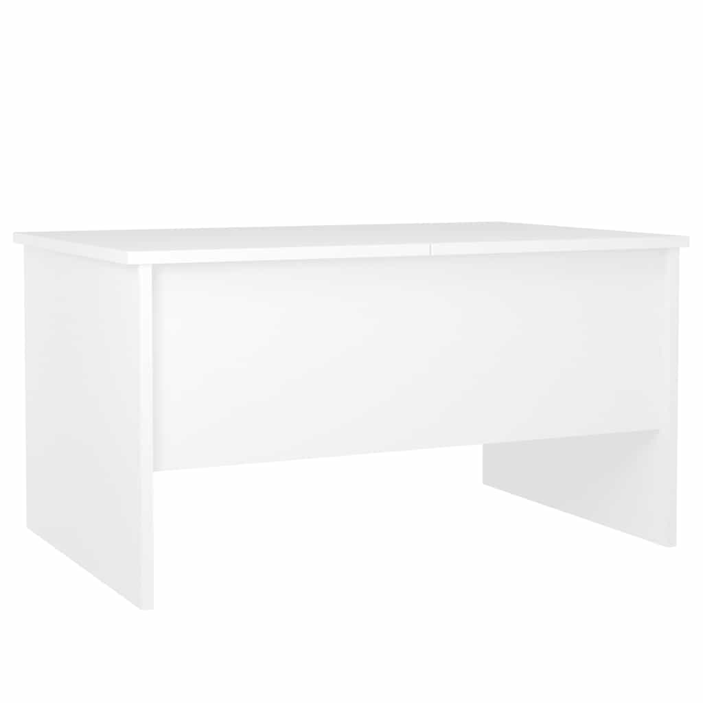 Coffee Table White 80x50x42.5 cm Engineered Wood