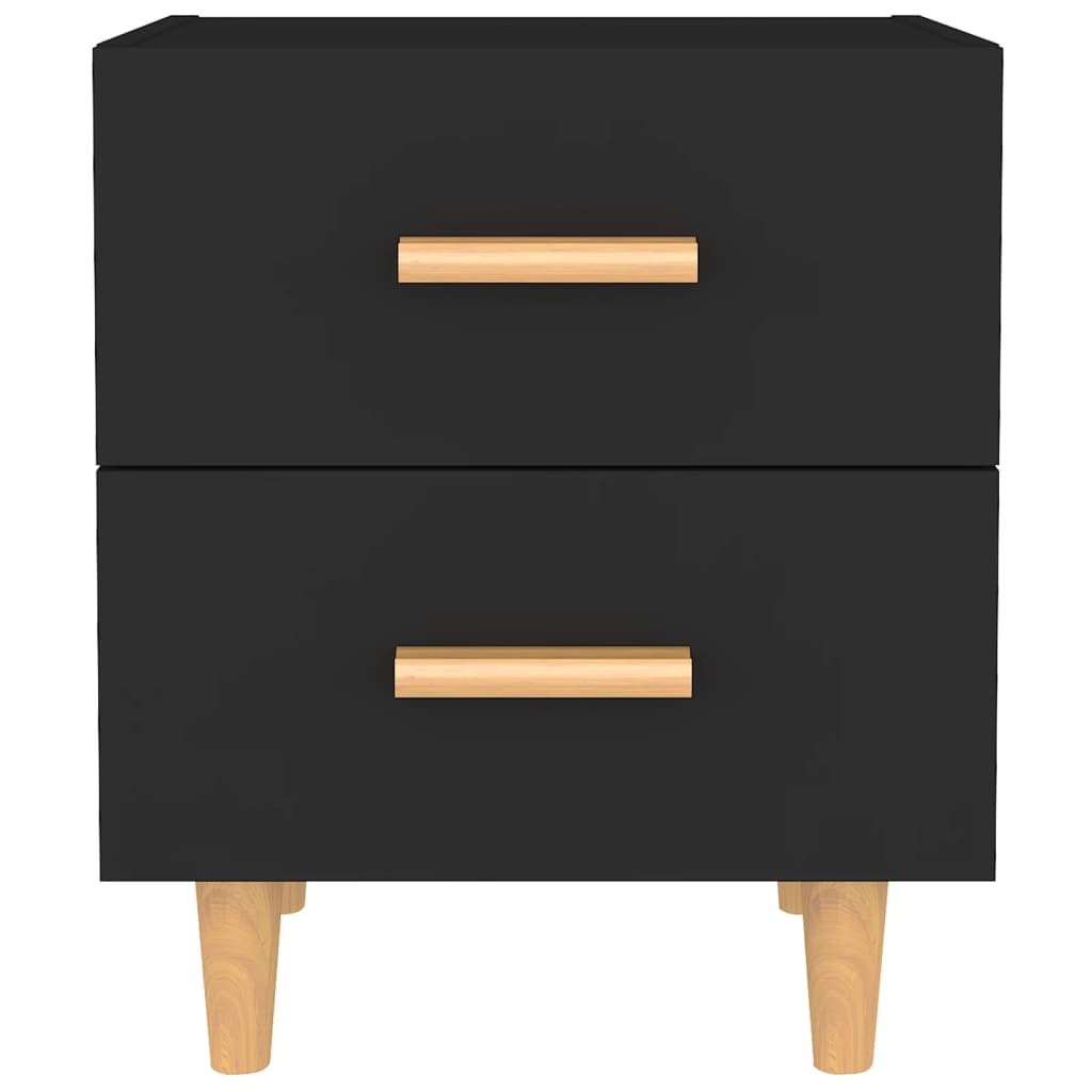 Bed Cabinet Black 40x35x47.5 cm