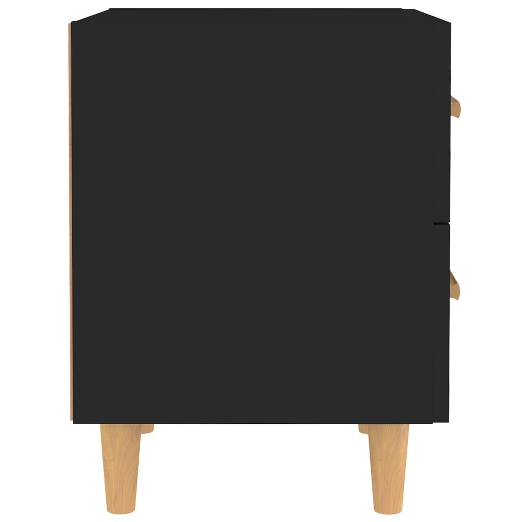Bed Cabinet Black 40x35x47.5 cm