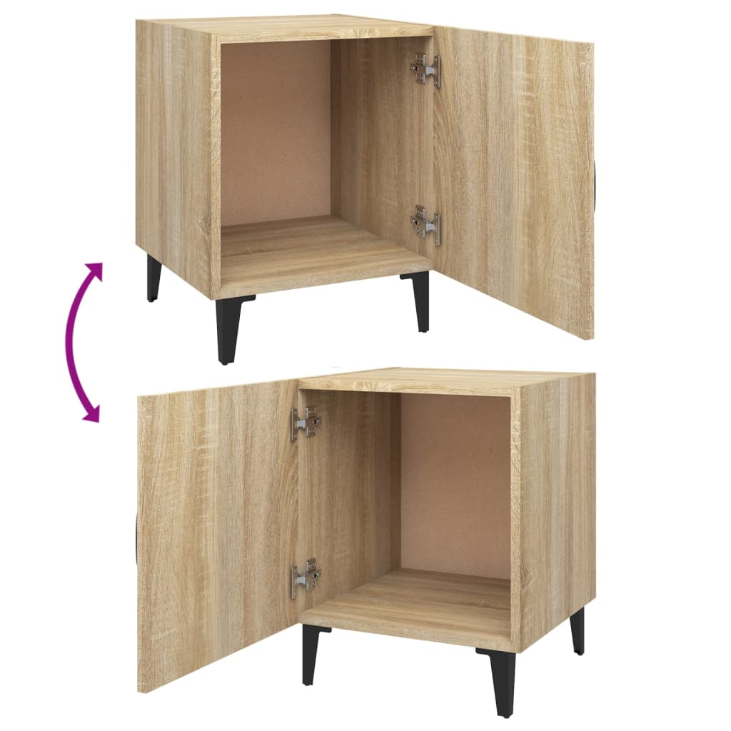 Bedside Cabinets 2 pcs Sonoma Oak Engineered Wood