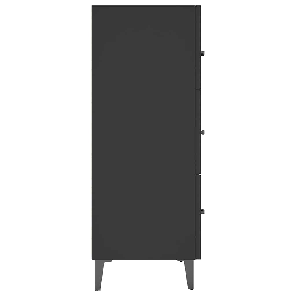Sideboard Black 69.5x34x90 cm Engineered Wood