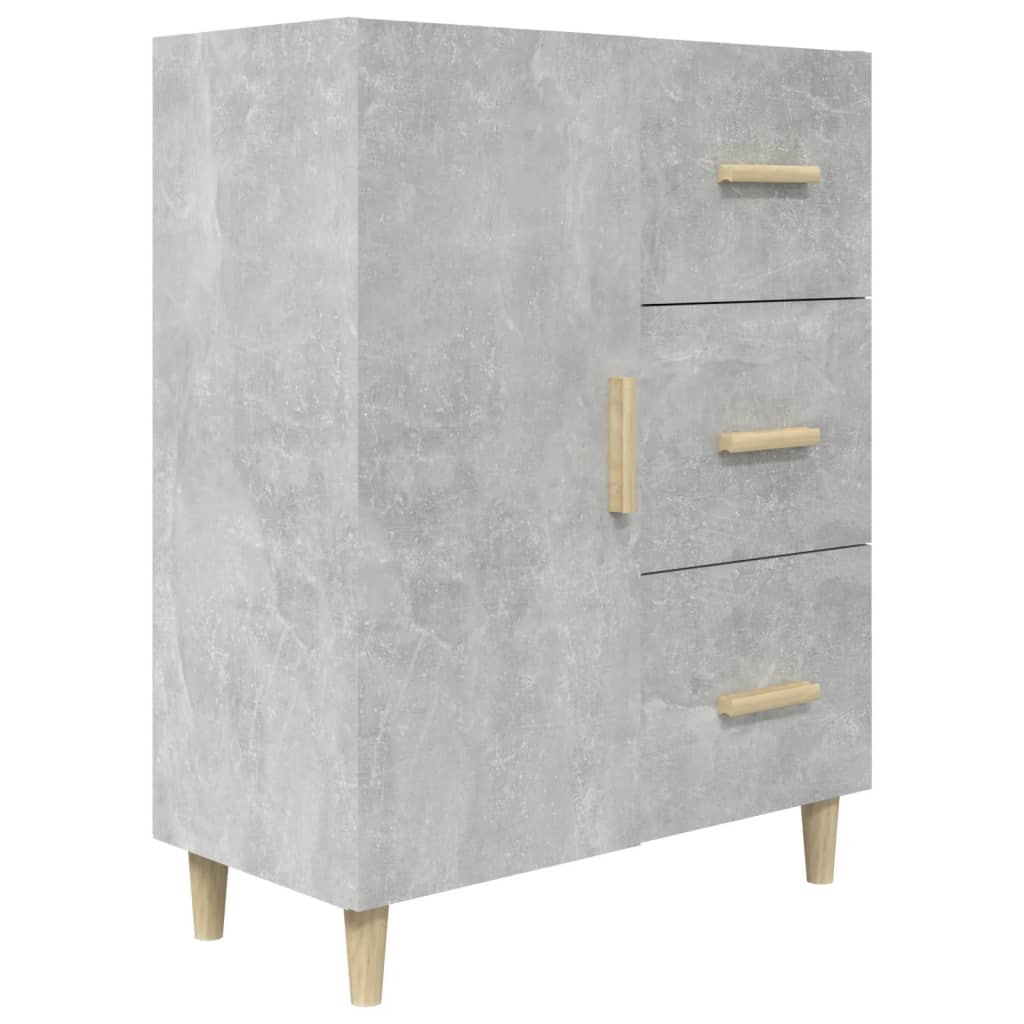 Sideboard Concrete Grey 69.5x34x90 cm Engineered Wood