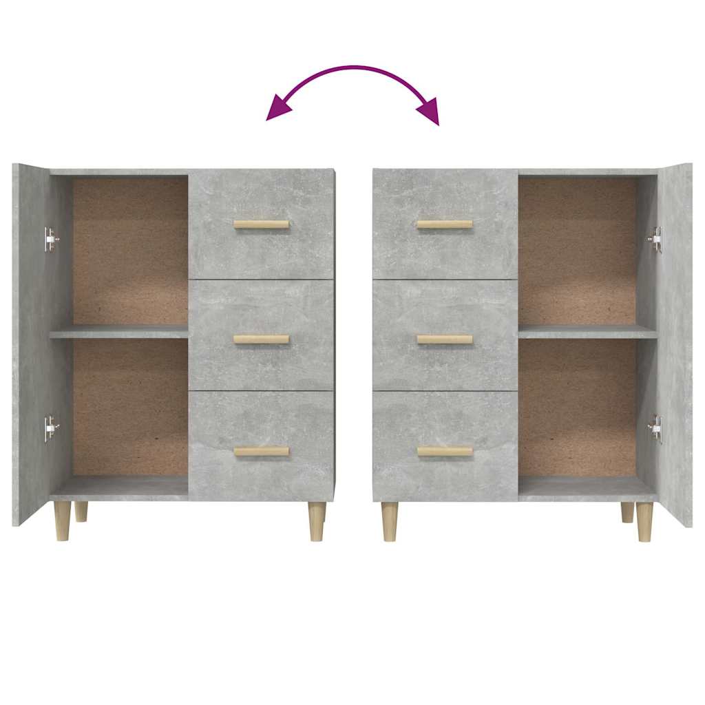Sideboard Concerte Grey 69.5x34x90 cm Engineered Wood
