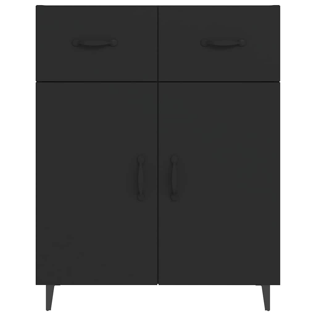 Sideboard Black 69.5x34x90 cm Engineered Wood