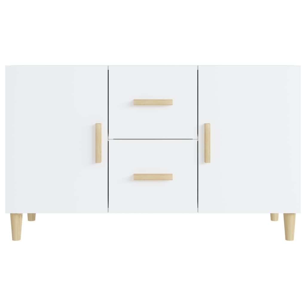 Sideboard High Gloss White 100x36x60 cm Engineered Wood