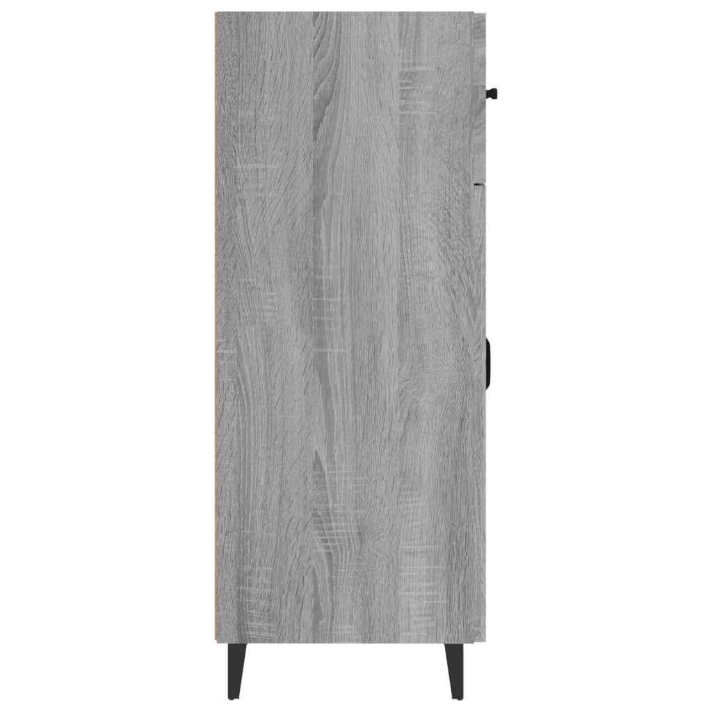 Sideboard Grey Sonoma 69.5x34x90 cm Engineered Wood