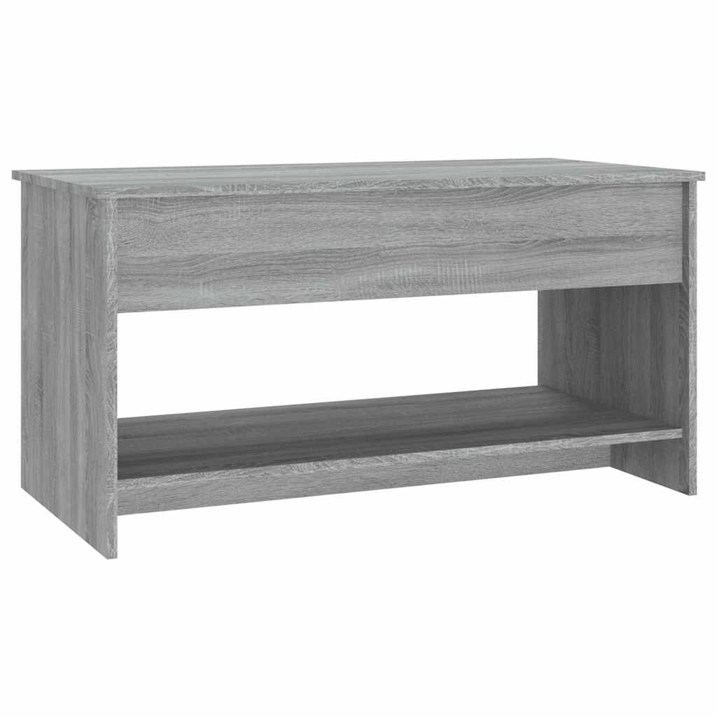 Coffee Table Grey Sonoma 102x50x52.5 cm Engineered Wood