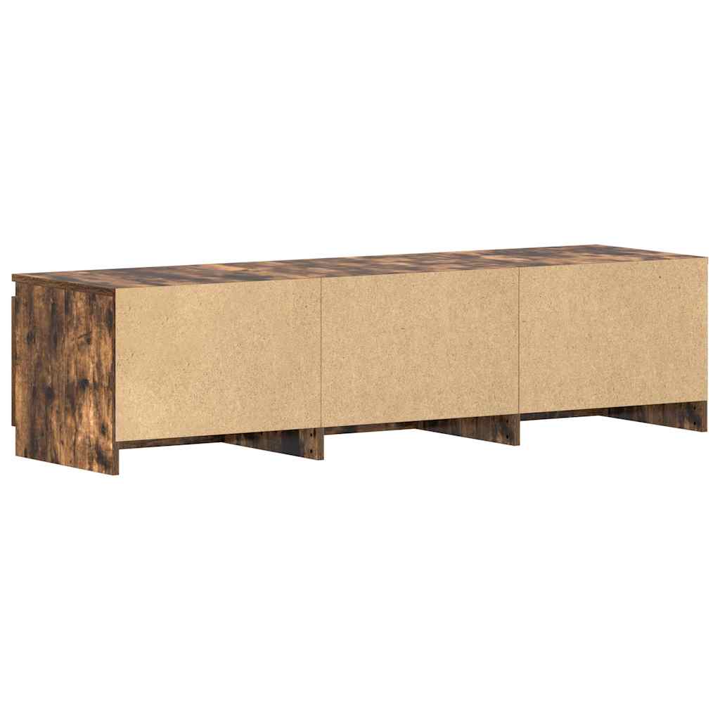 TV Cabinet Smoked Oak 140x40x35.5 cm Engineered Wood