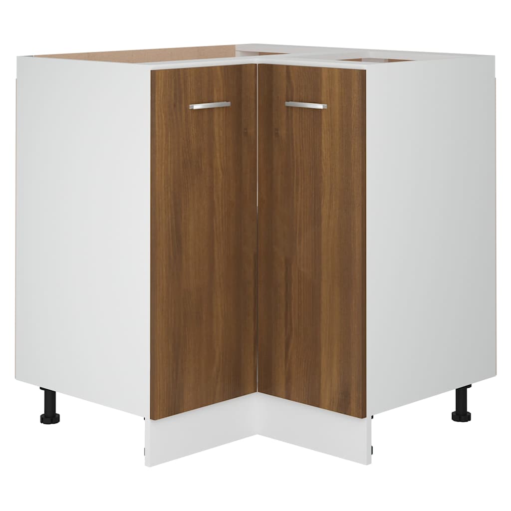 Kitchen Cabinet Lyon Brown Oak 75.5x75.5x81.5 cm Engineered Wood