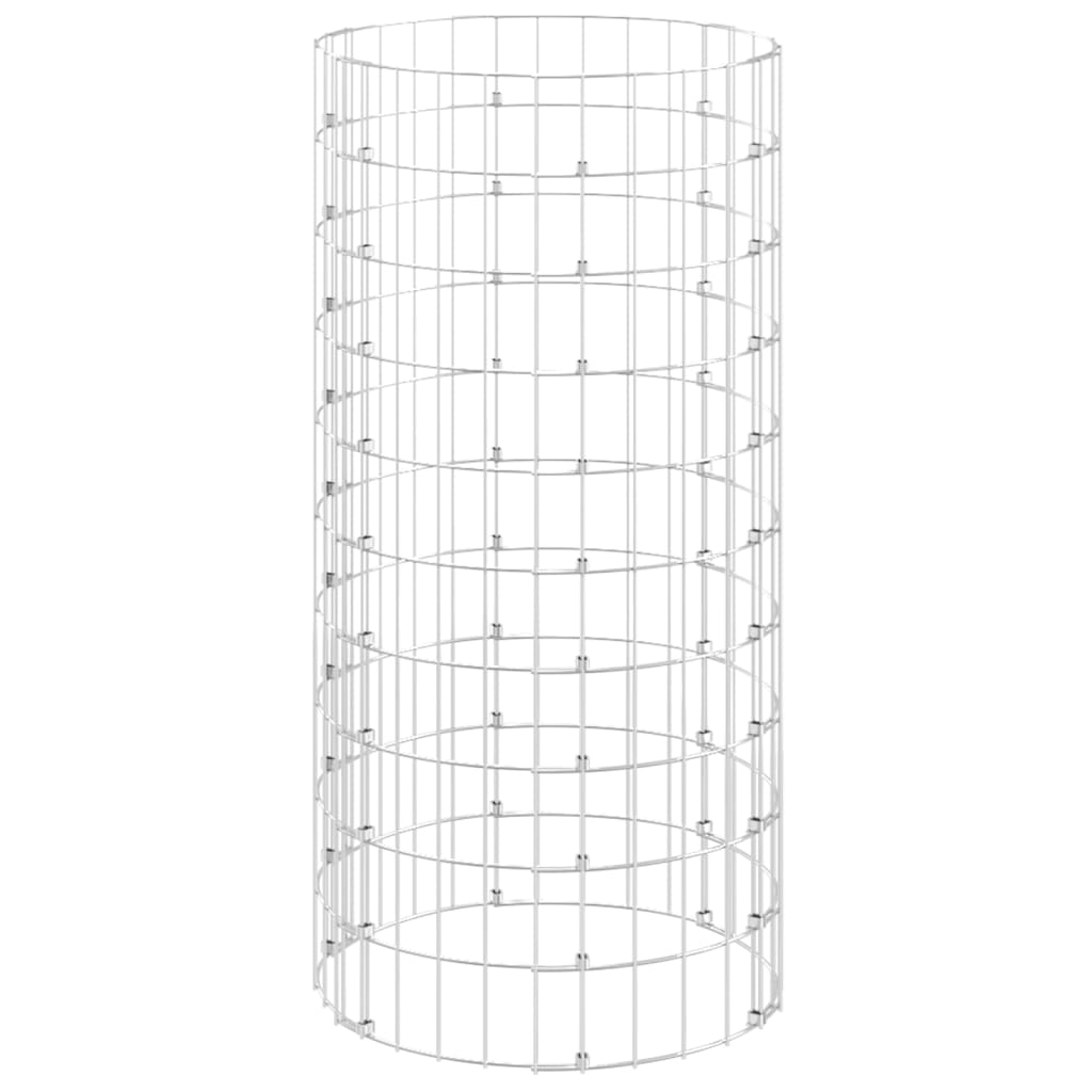 Circular Gabion Pole Galvanised Steel Ø50x100 cm