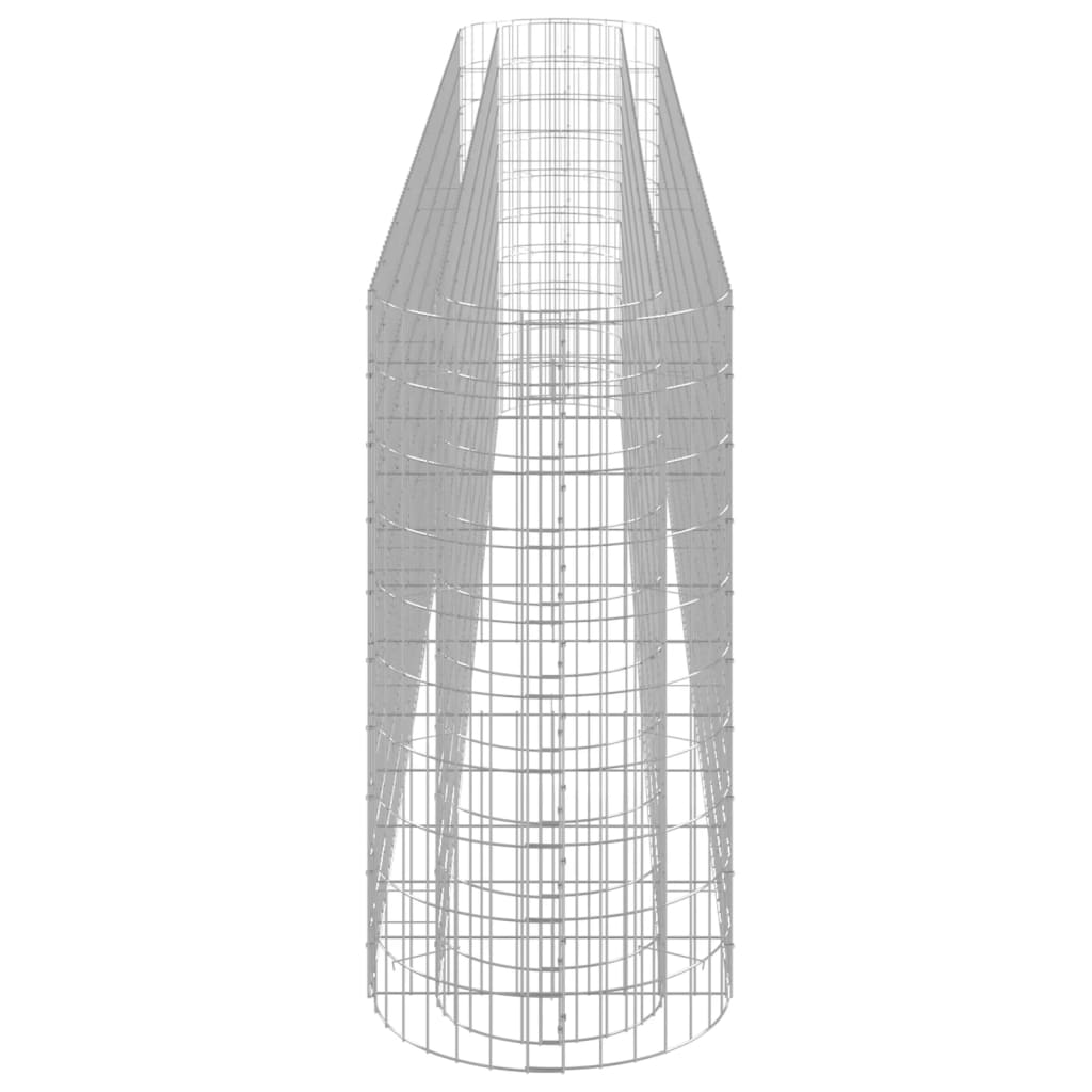 Gabion Raised Bed Galvanised Iron 400x50x100 cm