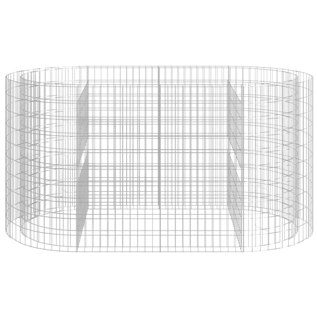 Gabion Raised Bed Galvanised Iron 200x100x100 cm