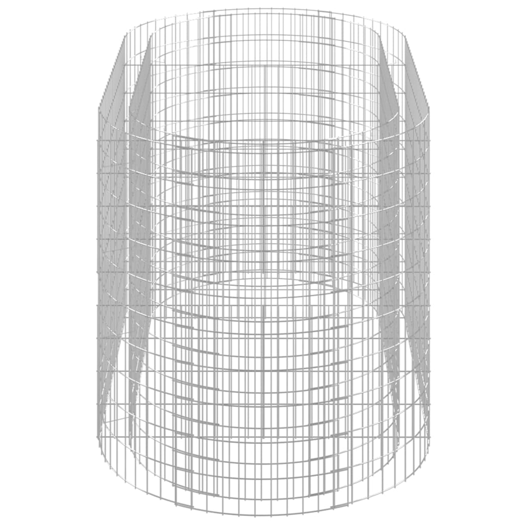 Gabion Raised Bed Galvanised Iron 200x100x100 cm