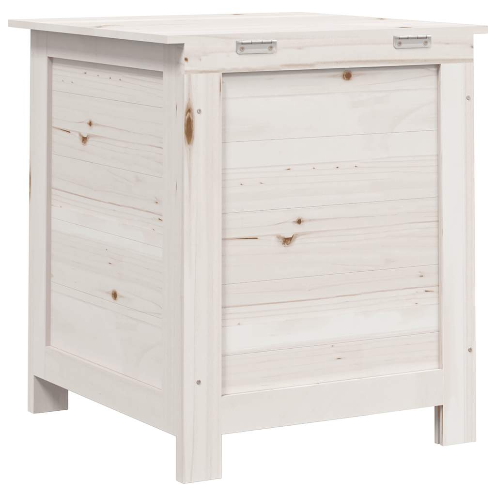 Outdoor Cushion Box White 50x50x56 cm Solid Wood Fir