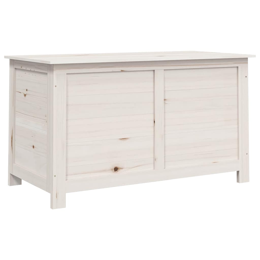 Outdoor Cushion Box White 100x50x56 cm Solid Wood Fir
