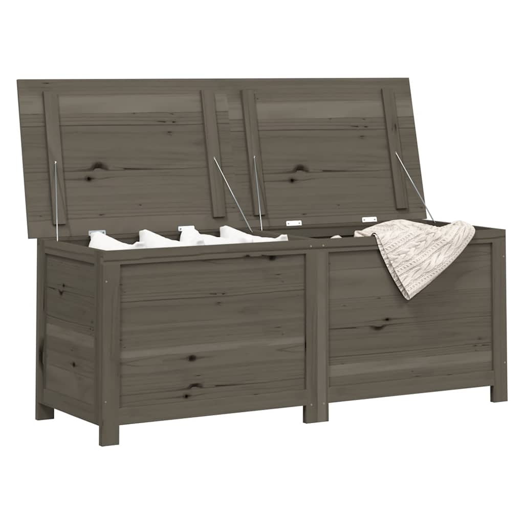 Outdoor Cushion Box Anthracite 150x50x56 cm Solid Wood Fir