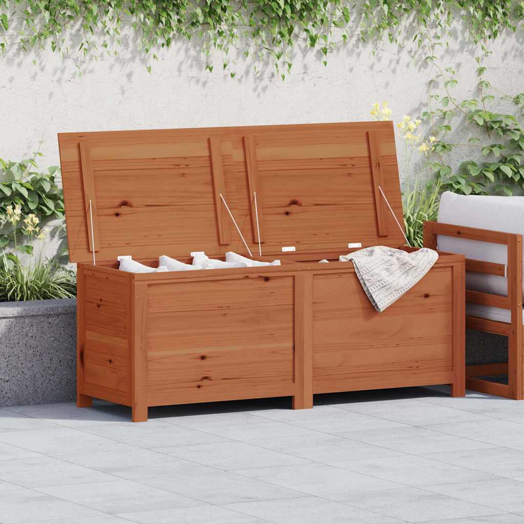 Outdoor Cushion Box Brown 150x50x56 cm Solid Wood Fir