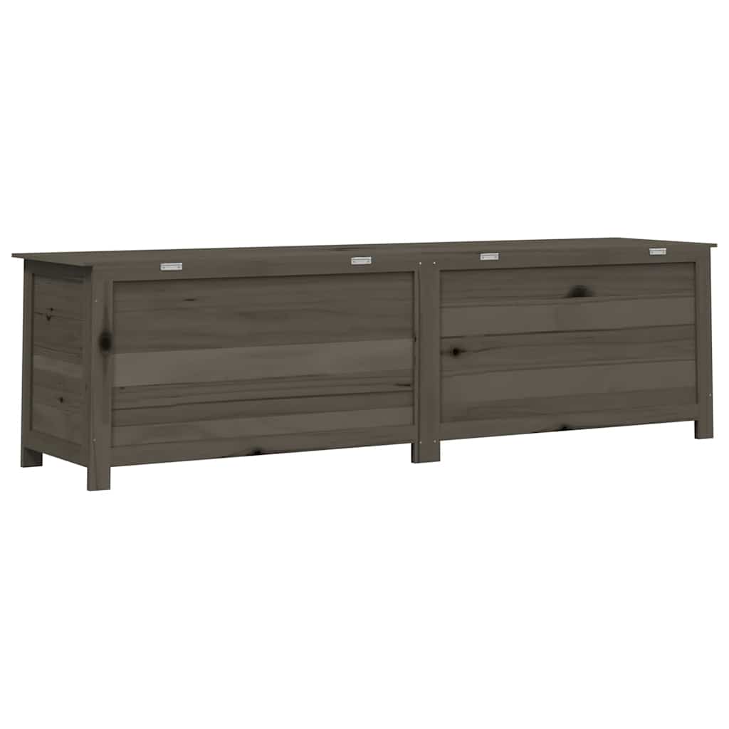 Outdoor Cushion Box Anthracite 200x50x56 cm Solid Wood Fir
