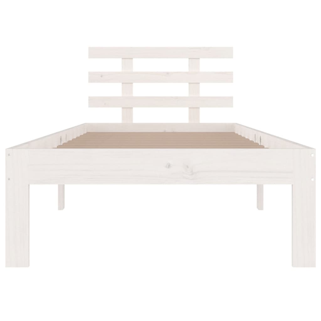 Bed Frame without Mattress White 90x190 cm