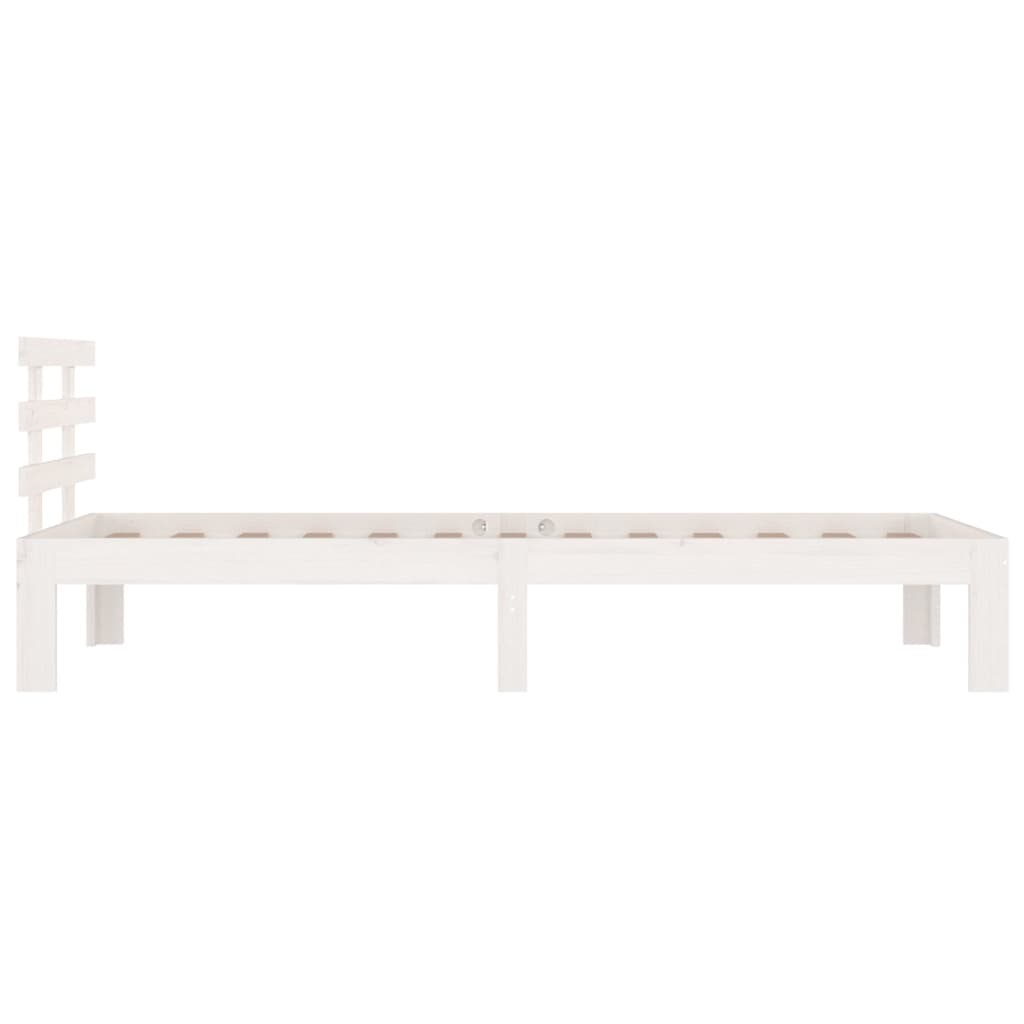 Bed Frame without Mattress White 90x190 cm
