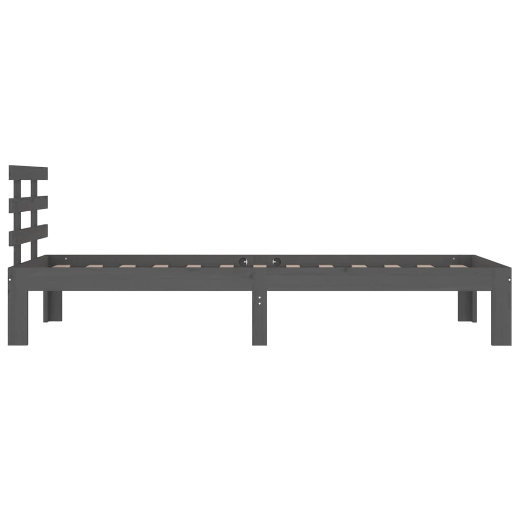 Bed Frame without Mattress Grey 90x190 cm