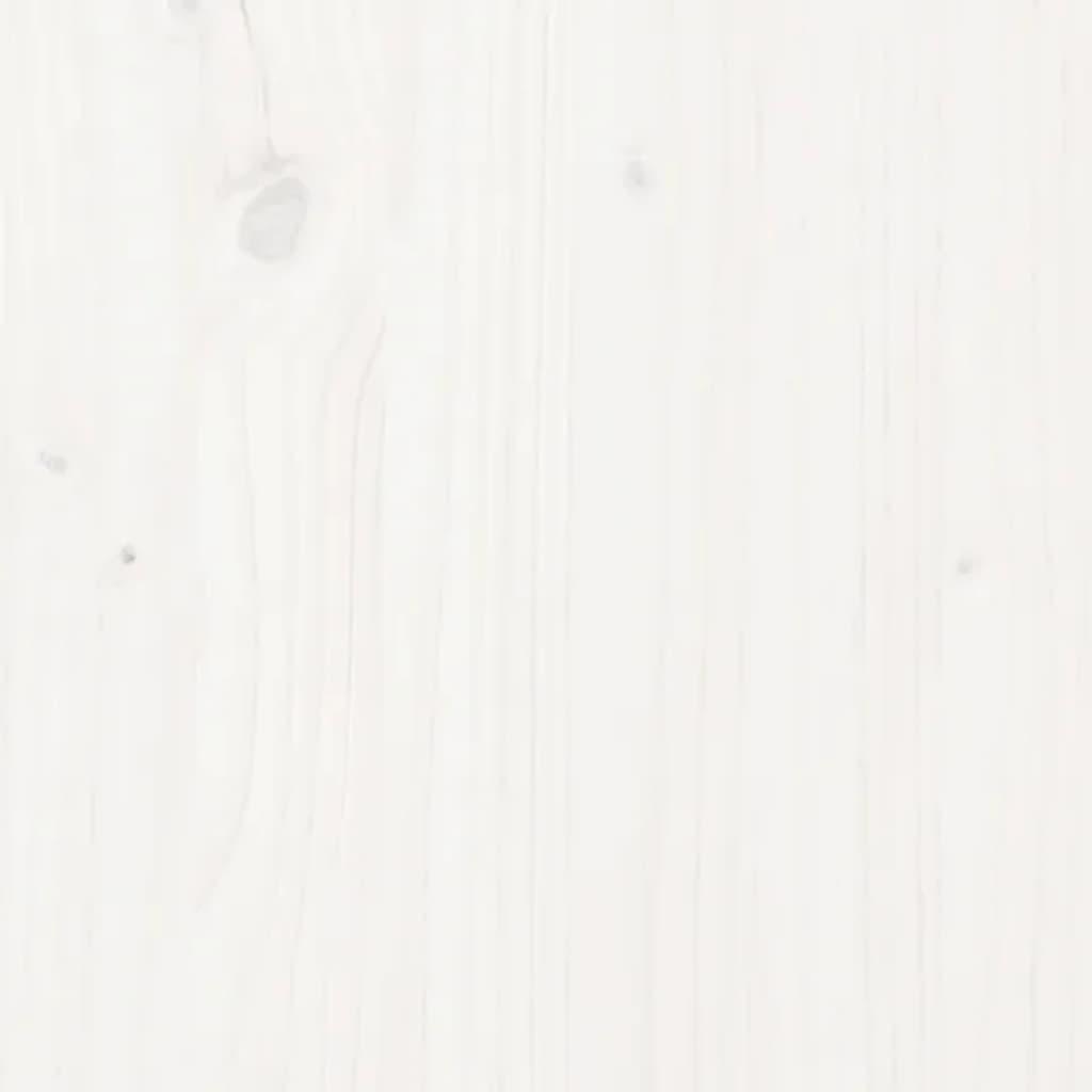 Headboard White 186 cm Solid Wood Pine