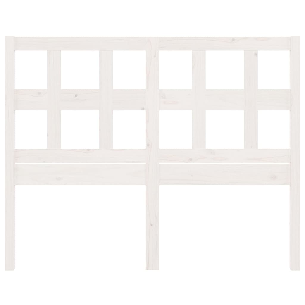 Bed Headboard White 155.5 cm Solid Wood Pine