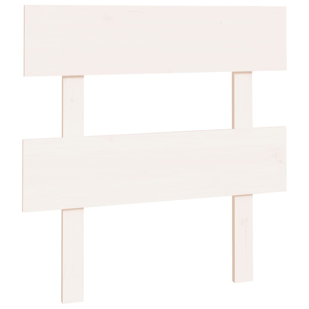 Bed Headboard White 93.5 cm Solid Wood Pine