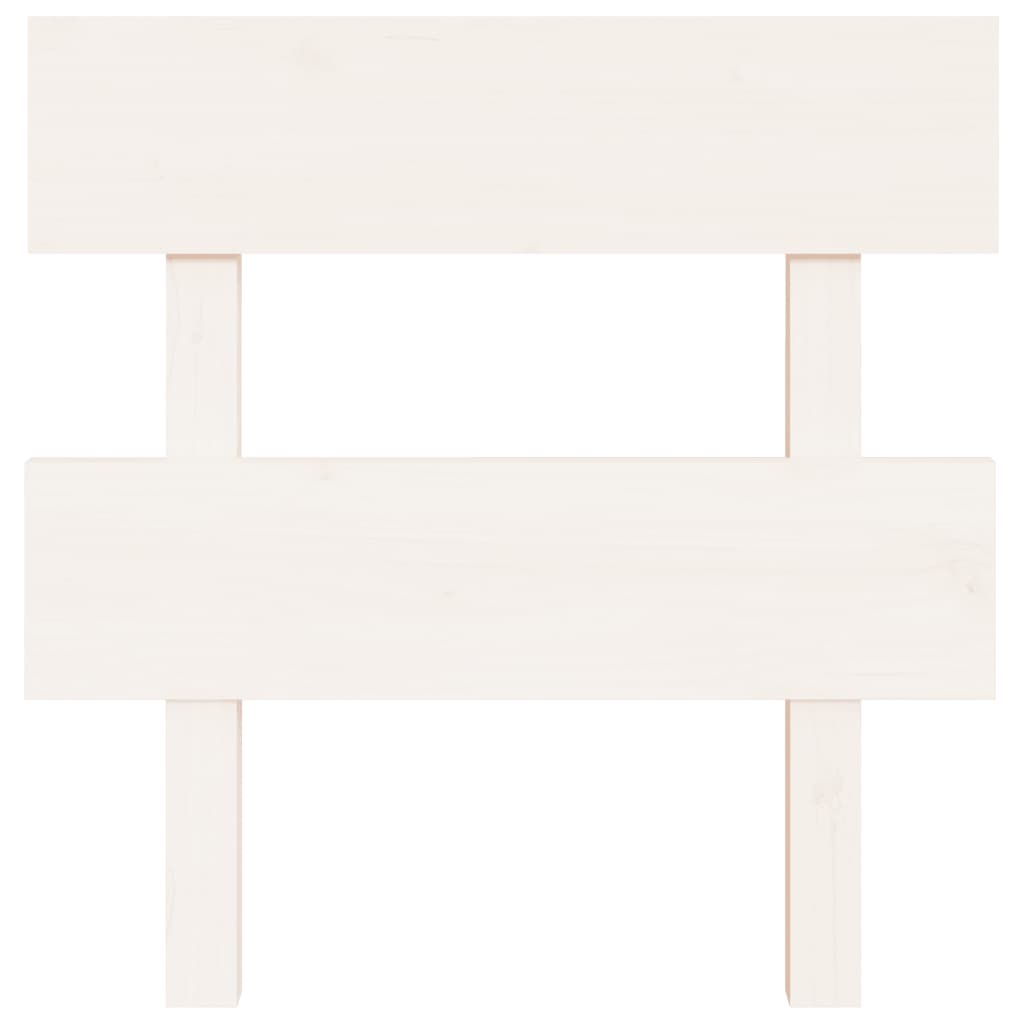 Bed Headboard White 93.5 cm Solid Wood Pine