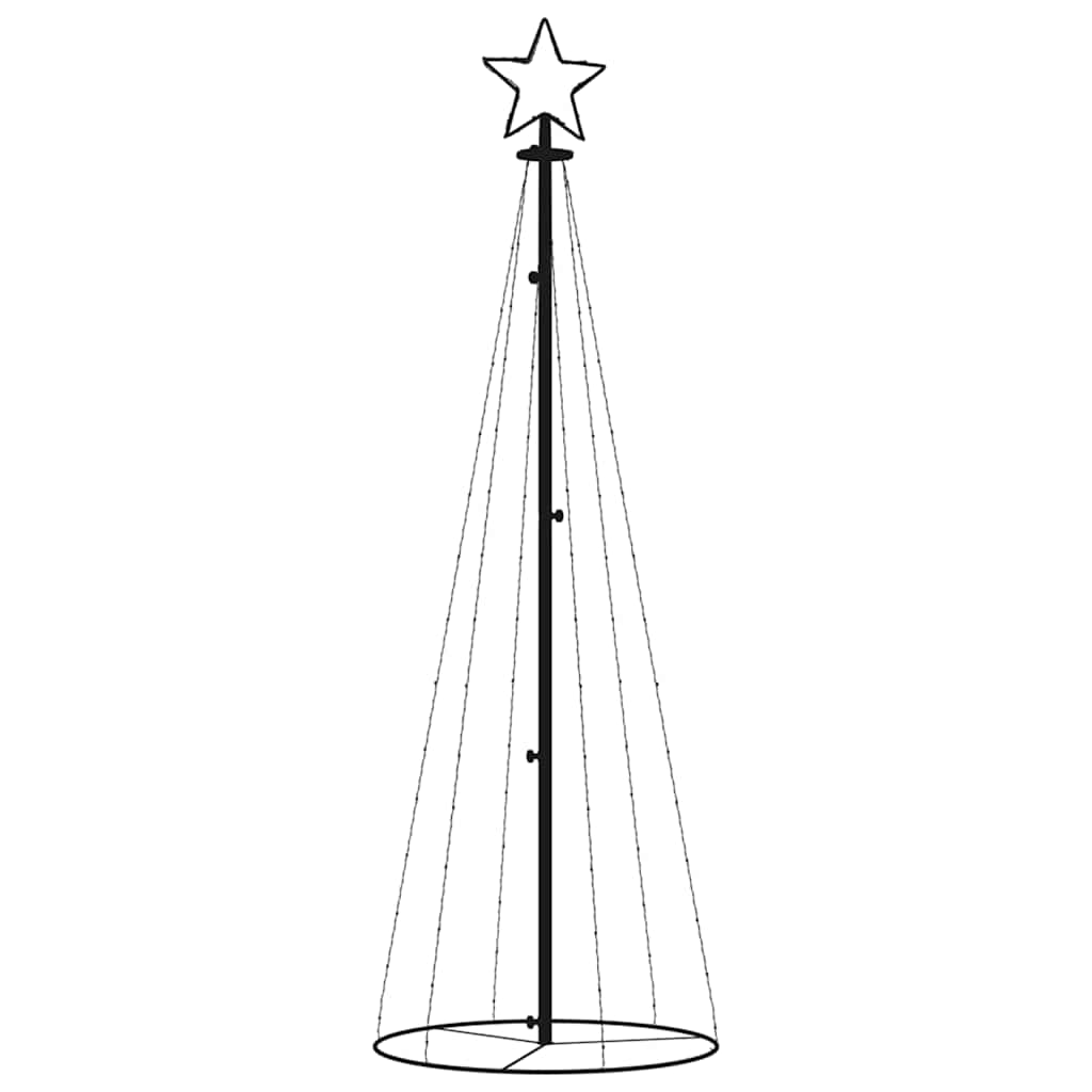 Christmas Cone Tree Cold White 108 LEDs 70x180 cm