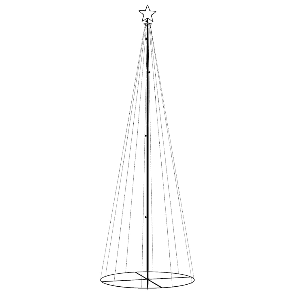 Christmas Cone Tree Blue 310 LEDs 100x300 cm